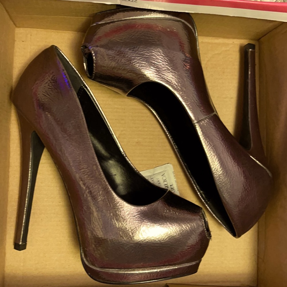 Pewter heels